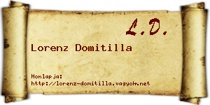 Lorenz Domitilla névjegykártya